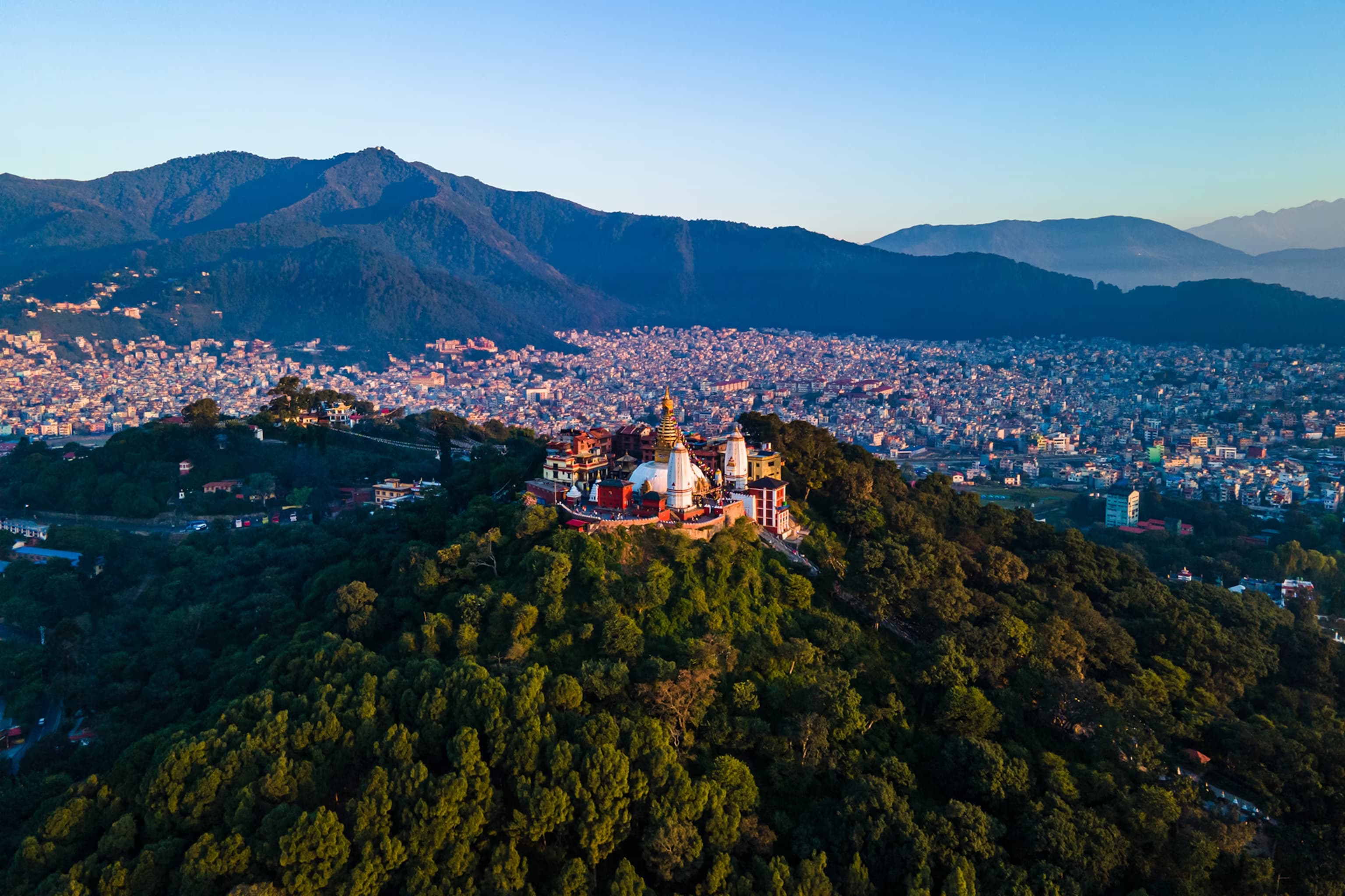 The stupa at Swayambhunath above Kathmandu